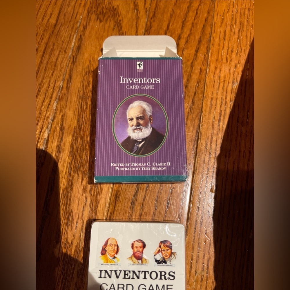 Vintage - New - Inventors Card Game Playing Cards 1989